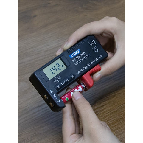 ANENG BT-168 PRO Battery Tester Digital-display Battery Checker Battery Capacity Diagnostic Tool for Checking D C AAA AA Button Battery