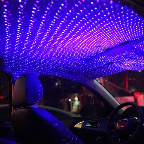 Auto Roof Ceiling Decoration Atmosphere Lamp Colourful LED Star Night Lights Projector for Car Home Party