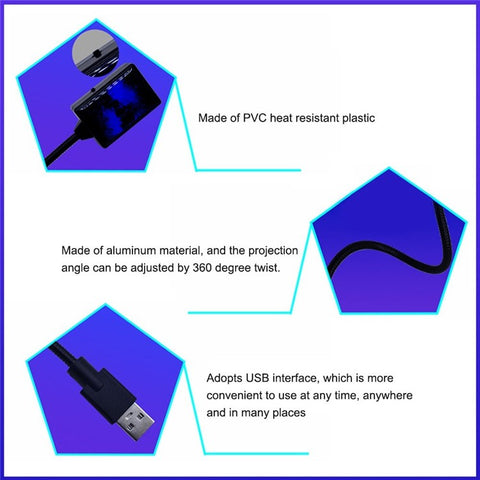 Auto Roof Ceiling Decoration Atmosphere Lamp Colourful LED Star Night Lights Projector for Car Home Party