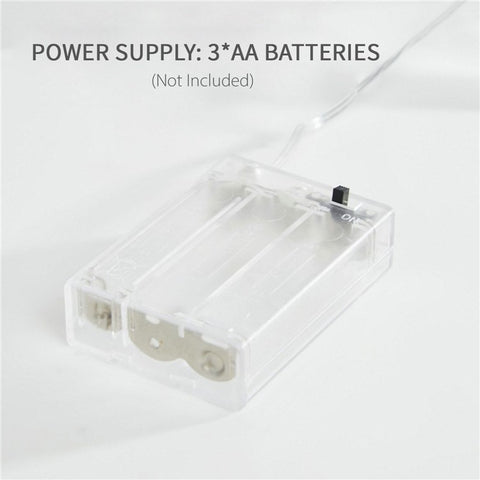 6.56ft 20LEDs Fairy String Lights Flower Shaped Decor Hanging Lights Waterproof Garden Patio Lighting for Wedding Party Christmas Halloween