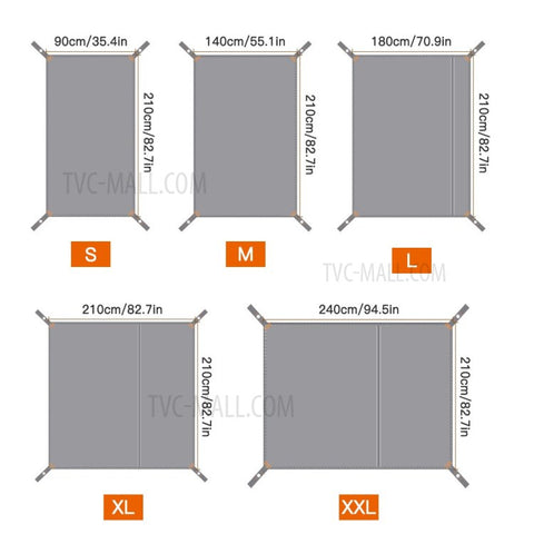 HIKEMAN Tarp Cover PU 2000 Waterproof Tent Footprint Tent Rain Fly Picnic Mat Survival Shelter Sunshade for Camping Hiking Outdoor Activities