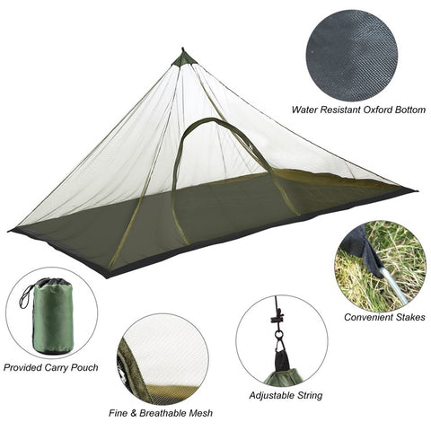 Outdoor Sports Mesh Tent Backpacking Hiking Camping Tent with Carrying Bag