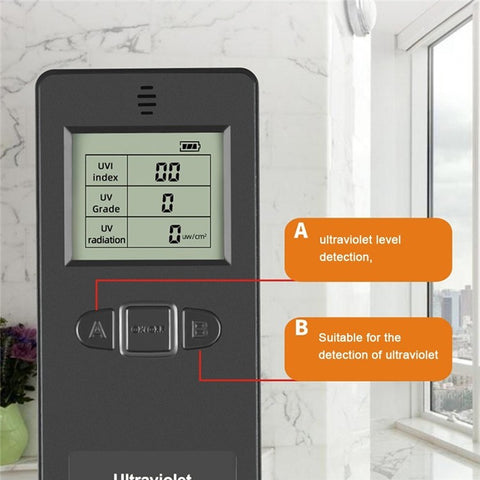 Portable LCD Digital Ultraviolet Radiation Detector Ultraviolet UV Tester