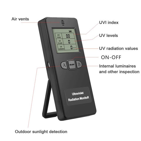 Portable LCD Digital Ultraviolet Radiation Detector Ultraviolet UV Tester