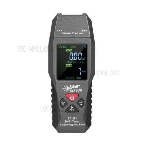 SMART SENSOR ST1393 EMF Meter Electromagnetic Field EMF Detector Handheld Mini Digital LCD Radiation Tester