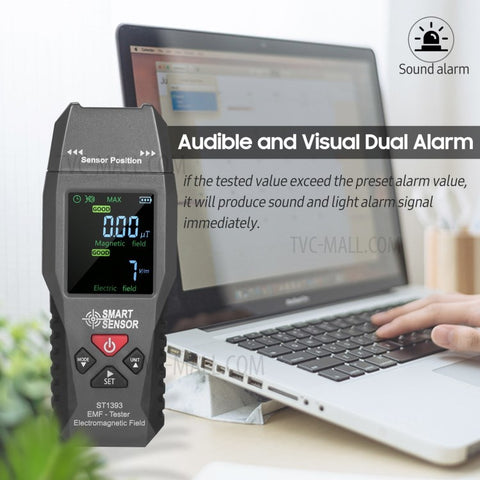 SMART SENSOR ST1393 EMF Meter Electromagnetic Field EMF Detector Handheld Mini Digital LCD Radiation Tester