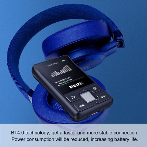 RUIZU X55 1.5-inch Screen BT MP3 Portable Music Video Player with Speaker FM Radio Recording