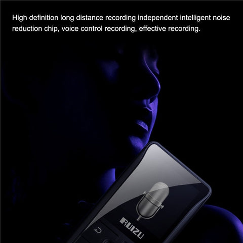 RUIZU X55 1.5-inch Screen BT MP3 Portable Music Video Player with Speaker FM Radio Recording