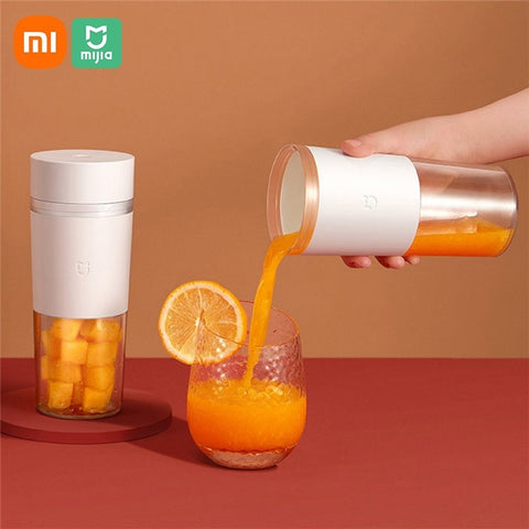 XIAOMI MIJIA MJZZB01PL Portable Blender 2600mAh Rechargeable Blender with 300ml Bottle for Indoor Outdoor (without FDA Certification