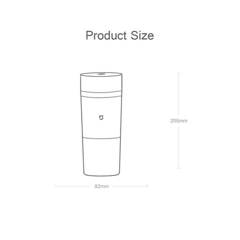 XIAOMI MIJIA MJZZB01PL Portable Blender 2600mAh Rechargeable Blender with 300ml Bottle for Indoor Outdoor (without FDA Certification