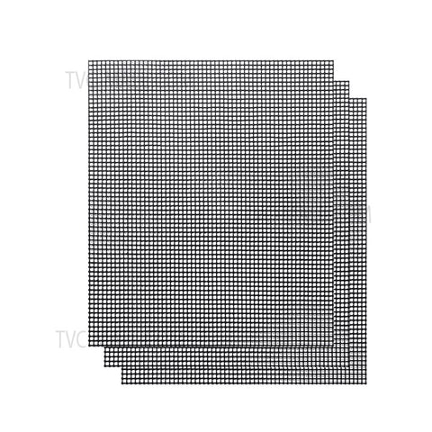 3 PCS High-Temperature Resistant Silica Gels Material BBQ Mat Barbecue Mesh Baking Mat (without Certification)