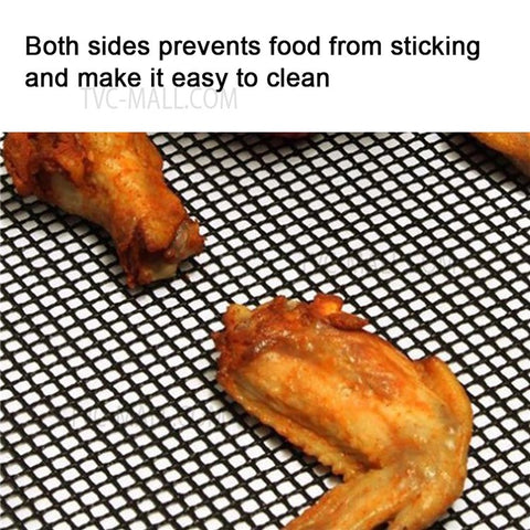 3 PCS High-Temperature Resistant Silica Gels Material BBQ Mat Barbecue Mesh Baking Mat (without Certification)