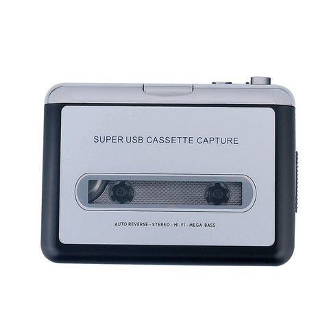 USB Cassette Player Portable Tape Player Captures MP3/CD Audio Music via USB for Laptop PC and Mac
