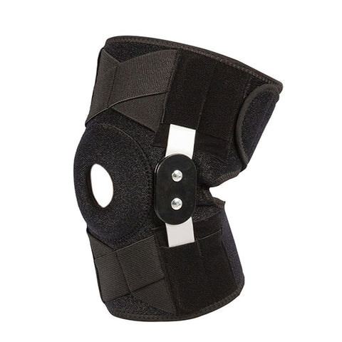 Wear-resistant Sport Brace Adjustable Knee Band Scratch-resistant Knee Protective Bandage with Side Metal Stabilizer