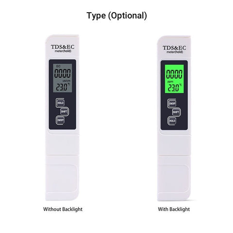 3-in-1 Multifunctional Water Quality Detector Portable Professional TDS Pen Tester EC Meter Accurate Water Quality Measurement Tool
