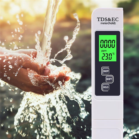 3-in-1 Multifunctional Water Quality Detector Portable Professional TDS Pen Tester EC Meter Accurate Water Quality Measurement Tool
