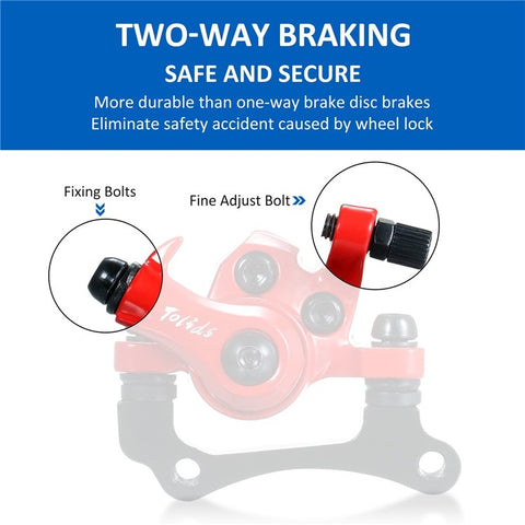 TOLIDS Solid Disc Brake Calipers Front Rear Disc Brake Electric Scooter Disc Brake Caliper Replacement for Kugoo M4