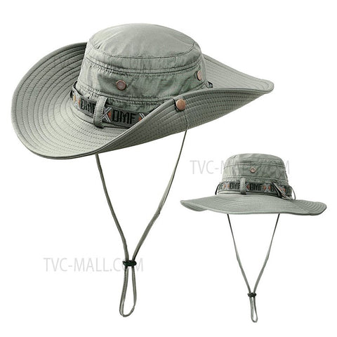 Summer Hat Outdoor UV Protection Fishing Hat Wide Brim Beach Foldable Hiking Cap