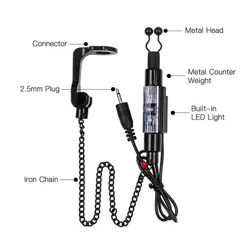 Outdoor Fishing Swinger Chain Alert Swinger Fish Bite Alarm Hanger Swinger Fishing Tackle Tool