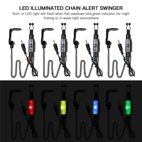 Outdoor Fishing Swinger Chain Alert Swinger Fish Bite Alarm Hanger Swinger Fishing Tackle Tool