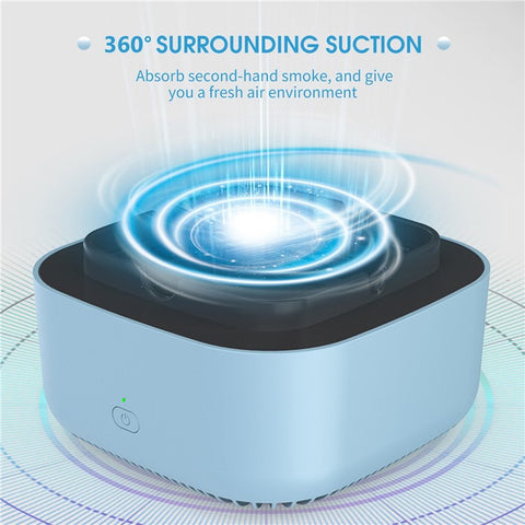 Smokeless Ashtray for Home Office Car 2-in-1 Air Purifier Multifunctional Ash Tray
