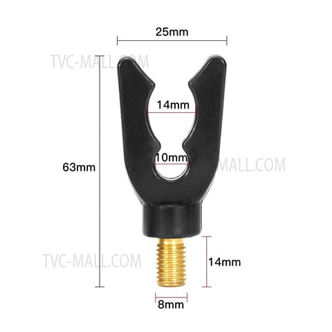 3Pcs U-Head Carp Fishing Rod Holder Butt Rests for Gripper Pod and Bank Stick