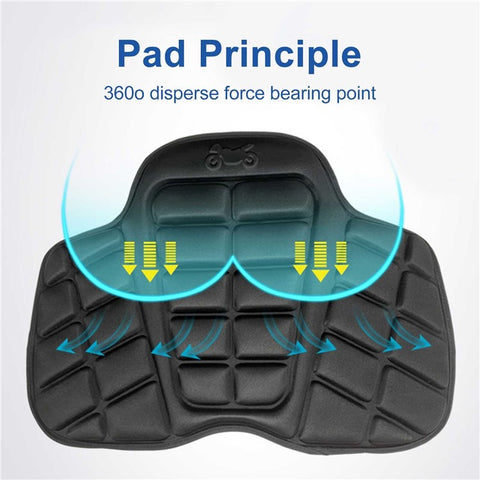 Motorcycle Seat Cushion Sponge Filling Springback Pressure Relief Ride Seat Pad