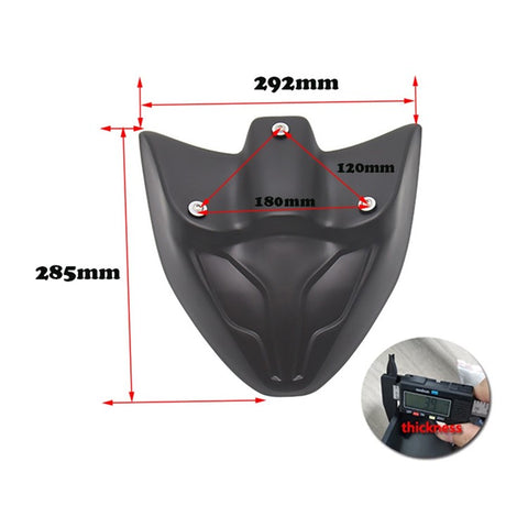 For Yamaha Tracer 700 2016-2019/Tracer 700 GT 2016-2021 Front Fender Extension Cover Motorcycle Fender Beak Extender Replacement Part