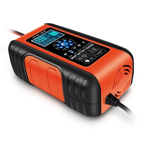 Fully-Automatic Smart Charger 12V/10A 24V/5A Battery MaintainerBattery Desulfator for Car Truck Motorcycle Lawn Mower Boa