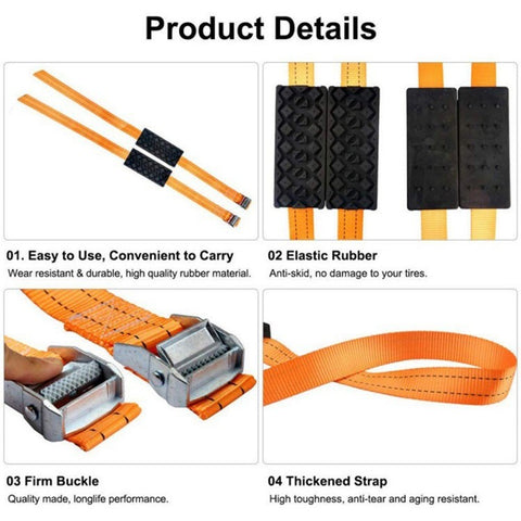 Car Recovery Traction Boards Mud Sand Snow Tire Ladder Off-road Vehicle Emergency Tracks Chain Wear-resistant Non-slip Traction Mat