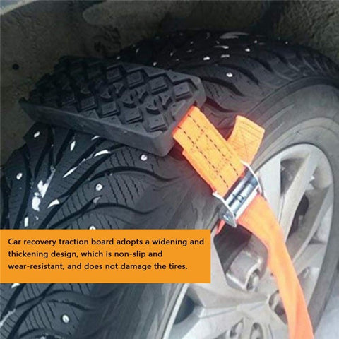 Car Recovery Traction Boards Mud Sand Snow Tire Ladder Off-road Vehicle Emergency Tracks Chain Wear-resistant Non-slip Traction Mat