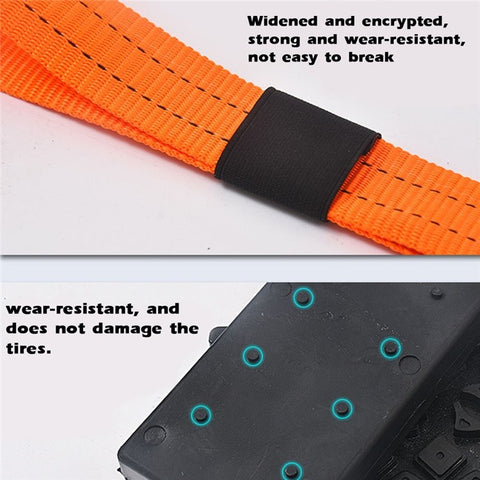 Car Recovery Traction Boards Mud Sand Snow Tire Ladder Off-road Vehicle Emergency Tracks Chain Wear-resistant Non-slip Traction Mat