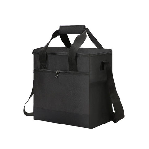 Portable Insulated Lunch Bag Reusable Lunch Box Container 15L Capacity with Top Carry Handle Shoulder Strap