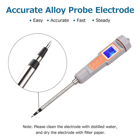 3 in 1 Soil Tester Backlight Screen EC/TDS/Temperature Digital Soil Test Probe Meter Portable Soil Salinity Tester for Greenhouse Garden Farm Orchard