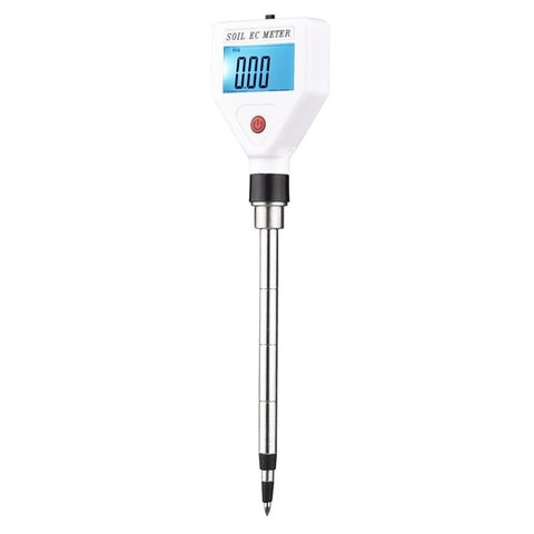 Portable Soil EC Meter Backlight Screen Digital Soil Salinity Tester for Greenhouse Garden Farm Orchard