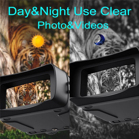 R6 10 Megapixel 1080P Outdoor Night-Vision Infrared Optical Binocular 5X Digital Zoom Photo Video Playback Modes 300m Viewing Distance for Outdoor Hunt Boating Journey