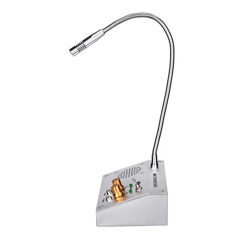 RETEKESS TW103 Dual-Way Intercommunication Microphone Interphone Speaker System for Ticket Booth Petrol Station Bank Counter