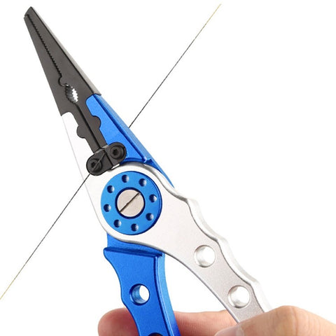 Fishing Pliers Lip Gripper Set Aluminum Alloy Fish Holder Fishing Scissors with Lanyards