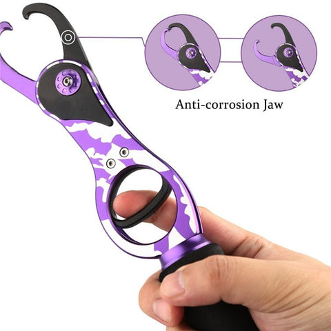 Fishing Pliers Lip Gripper Set Aluminum Alloy Fish Holder Fishing Scissors with Lanyards