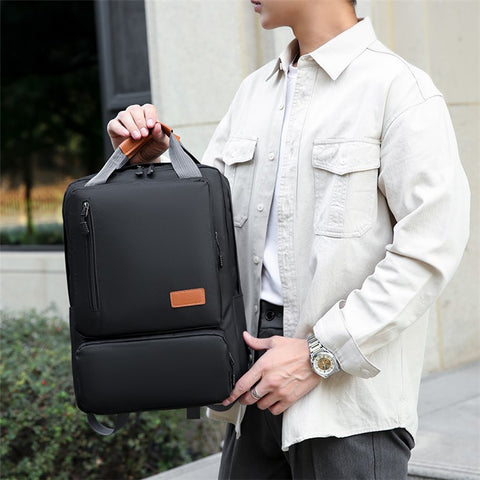 3Pcs Backpack Set Women Men 14.5-inch Laptop Backpack Shoulder Bag Small Pocket for Travel School Work