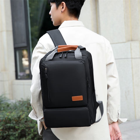 3Pcs Backpack Set Women Men 14.5-inch Laptop Backpack Shoulder Bag Small Pocket for Travel School Work