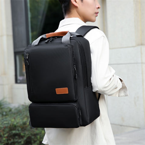 3Pcs Backpack Set Women Men 14.5-inch Laptop Backpack Shoulder Bag Small Pocket for Travel School Work