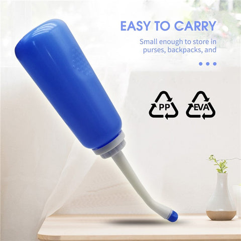 Portable Travel Bidet Electric Mini Atomizer with 2 Nozzle Spray 500ml Cap for Childbirth Cleaner Postpartum Care Driver