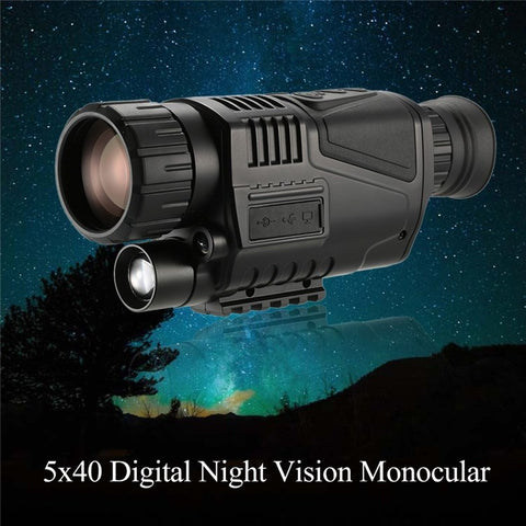 Monocular Telescope 5x40 Multi-functional IR Digital Night Vision HD Scopes with Camera Video Recorder Camcorder Function