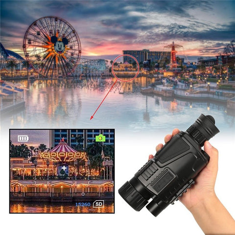 Monocular Telescope 5x40 Multi-functional IR Digital Night Vision HD Scopes with Camera Video Recorder Camcorder Function