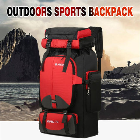 XIYAHU 70L Large Capacity Sports Backpack Waterproof Bag Rucksack for Outdoor Climbing Hiking