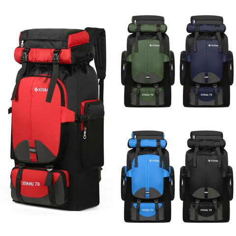 XIYAHU 70L Large Capacity Sports Backpack Waterproof Bag Rucksack for Outdoor Climbing Hiking
