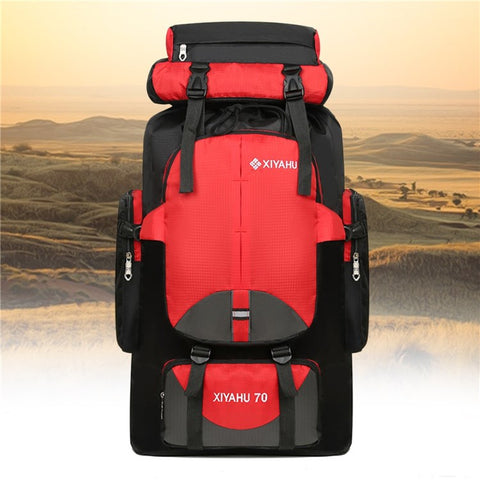 XIYAHU 70L Large Capacity Sports Backpack Waterproof Bag Rucksack for Outdoor Climbing Hiking