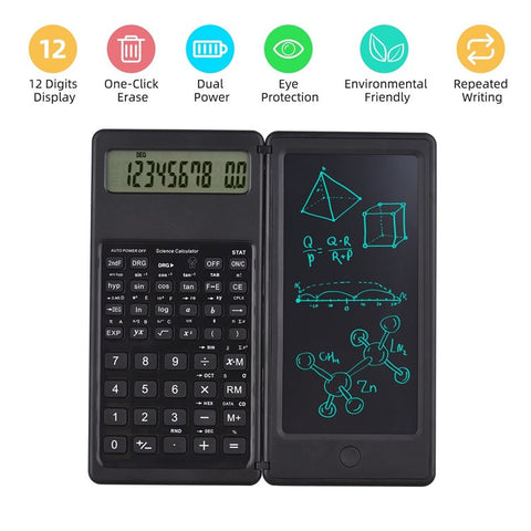 Calculator with LCD Writing Tablet 10 Digits Display Desktop Calculator with Stylus Erase Button