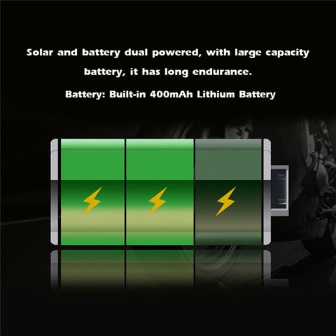 TPMS Solar Wireless Motorcycle Tire Pressure Detector IP68 Waterproof Real-time Monitor Monitoring System with 2 External Sensors